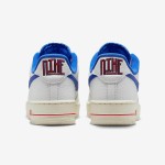 Nike Air Force 1 Low 'Command Force' - White Sneakers with Blue Swoosh & Red Accents