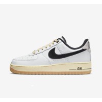 Nike Air Force 1 Low 'Command Force' - White Sneakers with Black Swoosh & Gum Sole for a Classic Vintage Look | DR0148-101