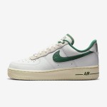 Nike Air Force 1 Low 'Command Force' - White Sneakers with Green Swoosh & Retro Style