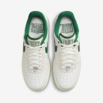 Nike Air Force 1 Low 'Command Force' - White Sneakers with Green Swoosh & Retro Style