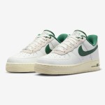 Nike Air Force 1 Low 'Command Force' - White Sneakers with Green Swoosh & Retro Style