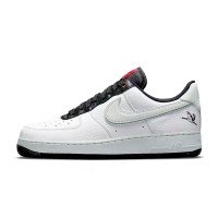 Nike Air Force 1 Low 'Crane' - White Sneakers with Embroidered Crane Detail & Black Accents for a Unique Style | DA8482-100