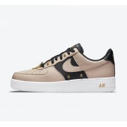 Nike Air Force 1 Low 'Beige & Black with Gold Accents' - Premium Sneakers with Luxurious Design | DA8571-200