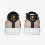 Nike Air Force 1 Low 'Beige & Black with Gold Accents' - Premium Sneakers with Luxurious Design