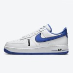 Nike Air Force 1 Low 'White & Game Royal' - Classic White Sneakers with Blue Swoosh