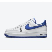 Nike Air Force 1 Low 'White & Game Royal' - Classic White Sneakers with Bold Blue Swoosh | DC8873-100