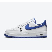 Nike Air Force 1 Low 'White & Game Royal' - Classic White Sneakers with Bold Blue Swoosh | DC8873-100