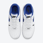 Nike Air Force 1 Low 'White & Game Royal' - Classic White Sneakers with Blue Swoosh