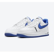 Nike Air Force 1 Low 'White & Game Royal' - Classic White Sneakers with Bold Blue Swoosh | DC8873-100