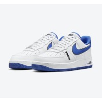 Nike Air Force 1 Low 'White & Game Royal' - Classic White Sneakers with Bold Blue Swoosh | DC8873-100