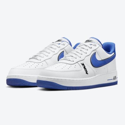 Nike Air Force 1 Low 'Weiß & Königsblau' - Klassische Weiße Sneaker mit Markantem Blauem Swoosh | DC8873-100