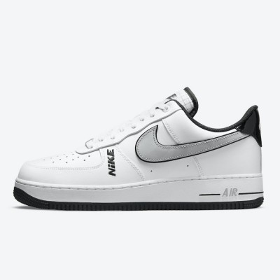 Nike Air Force 1 Low 'White & Metallic Silver' - Classic White Sneakers with Black Accents for Timeless Style | DC8873-101