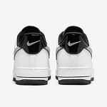 Nike Air Force 1 Low 'White & Metallic Silver' - Classic White Sneakers with Black and Silver Accents