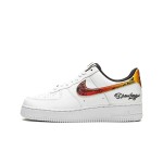 Nike Air Force 1 Low 'Drew League' - White Sneakers with Fiery Swoosh & Drew League Branding