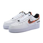 Nike Air Force 1 Low 'Drew League' - White Sneakers with Fiery Swoosh & Drew League Branding