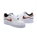 Nike Air Force 1 Low 'Drew League' - White Sneakers with Fiery Swoosh & Drew League Branding