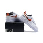 Nike Air Force 1 Low 'Drew League' - White Sneakers with Fiery Swoosh & Drew League Branding