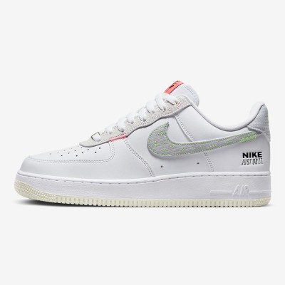 Nike Air Force 1 Low 'Just Do It' - Weiße Sneaker mit Neon-Swoosh & Signatur-Branding | FB1853-111