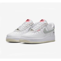 Nike Air Force 1 Low 'Just Do It' - White Sneakers with Neon Swoosh & Signature Branding | FB1853-111