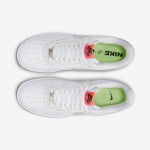 Nike Air Force 1 Low 'Just Do It' - White Sneakers with Neon Swoosh and Signature Branding