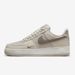 Nike Air Force 1 Low 'Neutral Tone' beige leather sneakers with earthy swoosh for minimalist style