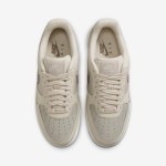 Nike Air Force 1 Low 'Neutral Tone' beige leather sneakers with earthy swoosh for minimalist style