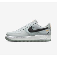 Nike Air Force 1 Low FD0666-002 - トリプルスウッシュデザインのライトグレー レザー スニーカーでモダンなストリートウェア スタイル