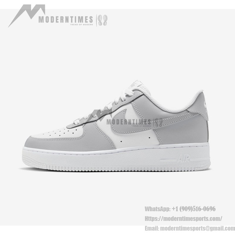 Nike Air Force 1 Low Gray White FD9763-101 Casual Sneakers