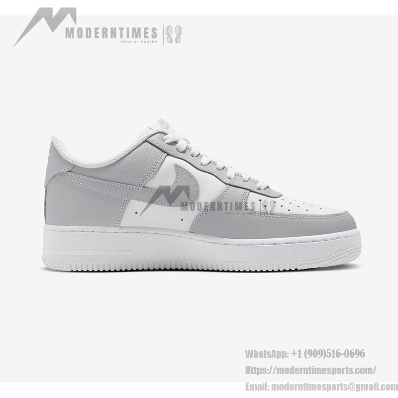 Nike Air Force 1 Low Gray White FD9763-101 Casual Sneakers