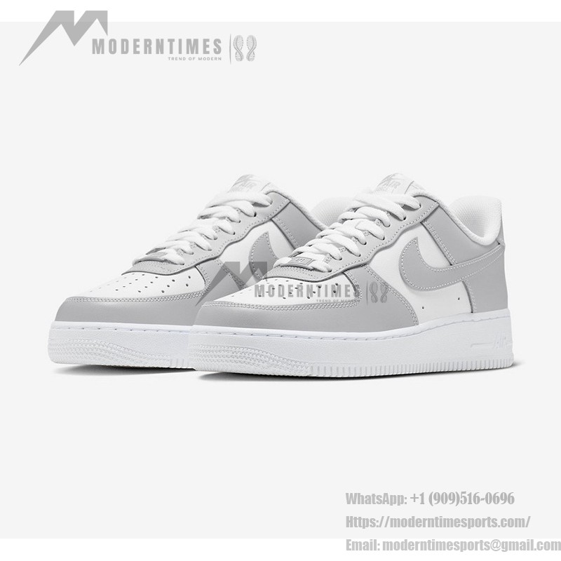 Nike Air Force 1 Low Gray White FD9763-101 Casual Sneakers