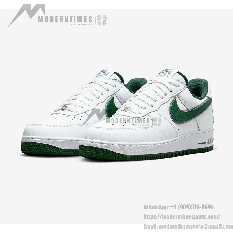 Nike Air Force 1 Low 'Four Horsemen' - White Sneakers with Green Swoosh & Chess Knight Detail