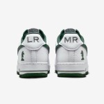 Nike Air Force 1 Low 'Four Horsemen' - White Sneakers with Green Swoosh & Chess Knight Detail