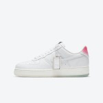 Nike Air Force 1 Low 'GOT 'EM' DC3287-111 - White Leather Sneakers with Pink Gradient Heel