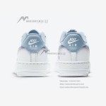 Nike Air Force 1 Low GS 'Double Swoosh' CW1574-100 - White sneakers with pastel pink and blue Swooshes
