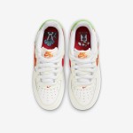 Nike Air Force 1 Low 'Year of the Rabbit' GS - Cream Sneakers with Orange Swoosh and Rabbit Details