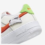 Nike Air Force 1 Low 'Year of the Rabbit' GS - Cream Sneakers with Orange Swoosh and Rabbit Details