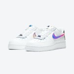 Nike Air Force 1 Low "Have A Good Game" DC0710-191 White Sneakers with Iridescent Overlays and Glow-in-the-Dark Details