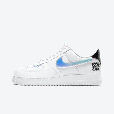 Nike Air Force 1 Low "Have A Good Game" DC0710-191 White Sneakers | Gaming-Inspired Iridescent Design