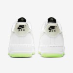 Nike Air Force 1 Low 'Have A Nike Day' - White Sneakers with Translucent Swoosh and Neon Green Sole