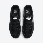 Nike Air Force 1 Low 'Hello' Black Sneakers with White Accents and "Hello" Branding