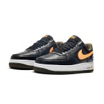 Nike Air Force 1 Low "Hoops" black sneakers with yellow Swoosh and basketball-inspired design