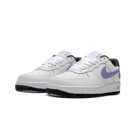 Nike Air Force 1 Low 'Hoops' - White Sneakers with Purple Swoosh & Basketball-Inspired Design for Sporty Style | DH7440-100