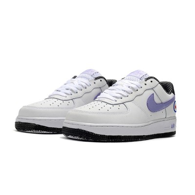 Nike Air Force 1 Low 'Hoops' - White Sneakers with Purple Swoosh & Basketball-Inspired Design for Sporty Style | DH7440-100