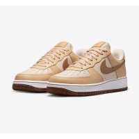 Nike Air Force 1 Low "Inspected By Swoosh" - Cream & Brown Sneakers for a Classic Vintage Look | DQ7660-200