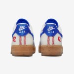 Nike Air Force 1 Low "Jackie Robinson" - White and Blue Sneakers with Red 42 Detail