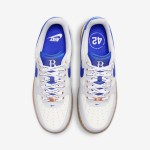 Nike Air Force 1 Low "Jackie Robinson" - White and Blue Sneakers with Red 42 Detail