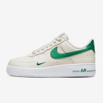 Nike Air Force 1 Low 'Malachite' Cream Sneakers with Green Accents