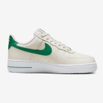 Nike Air Force 1 Low 'Malachite' Cream Sneakers with Green Accents