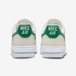 Nike Air Force 1 Low 'Malachite' Cream Sneakers with Green Accents