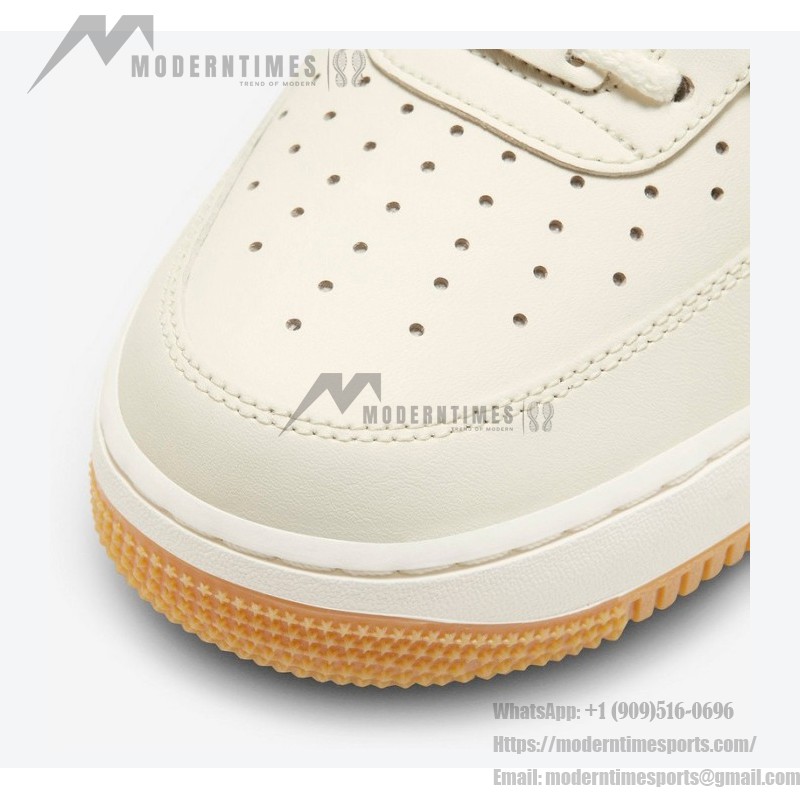 Nike Air Force 1 Low "NAI-KE" FN0369-101 - Cream Leather with Woven Panels